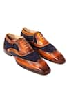 Buy_ZUFR_Brown Britain Clafskin Leather Brougues Shoes _at_Aza_Fashions