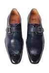 Shop_ZUFR_Blue Derek Single Buckle Monk Shoes _at_Aza_Fashions