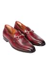 Buy_ZUFR_Wine Roy Calfskin Horsebit _at_Aza_Fashions