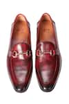 Shop_ZUFR_Wine Roy Calfskin Horsebit _at_Aza_Fashions