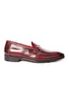 ZUFR_Wine Roy Calfskin Horsebit _Online_at_Aza_Fashions