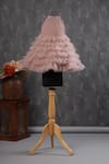 Buy_Casa Ninos_Pink Net, Crepe Layered Ruffled Dress _at_Aza_Fashions