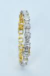 Vivinia By Vidhi Mehra_Gold Plated Imitation Diamonds Studded Zircon Bangles - Set Of 2 _Online_at_Aza_Fashions