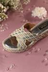 Buy_Miraki_Multi Color Thread Embroidered Wedges _Online_at_Aza_Fashions