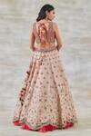 Shop_Studio Bagechaa_Pink Silk, Chanderi Gota Patti, Mirrors, Haar Shringar Embellished Lehenga Set_at_Aza_Fashions