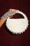 Shop_Born Flash_White Embellished Pearl Invasion Handbag _at_Aza_Fashions