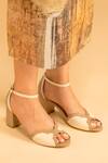 Buy_OCEEDEE_Ivory Matte Samira Ankle Strap Heels _at_Aza_Fashions