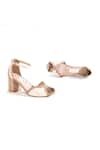 OCEEDEE_Ivory Matte Samira Ankle Strap Heels _Online_at_Aza_Fashions