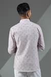 Shop_Albino_Pink Cotton Floral Pattern Shirt _at_Aza_Fashions