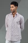 Buy_Albino_Pink Cotton Floral Pattern Shirt _Online_at_Aza_Fashions