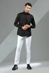 Buy_Albino_Black Cotton Button Down Shirt _at_Aza_Fashions