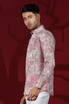 Albino_Cream Silk Floral And Paisley Pattern Shirt _Online_at_Aza_Fashions