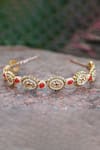 Buy_Foot Fuel_Gold Beads, Brooches Stone Studded Enamelled Hairband _at_Aza_Fashions
