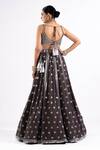 Shop Vvani By Vani Vats Grey Georgette, Satin, Organza Mirrors Scoop Neck Embroidered Lehenga Set at Aza Fashions Shop_Vvani By Vani Vats_Grey Georgette, Satin, Organza Mirrors Scoop Neck Embroidered Lehenga Set _at_Aza_Fashions