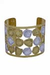 Buy_Masaya Jewellery_Gold Plated Dual Tone Bracelet _Online_at_Aza_Fashions