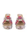 Buy_Fuchsia_Multi Color Embroidery Floral Kiss Wedges _Online_at_Aza_Fashions