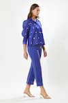 Buy_Meadow_Blue Top And Pant Silk Organza With Lining Lila Rosa & Set _Online_at_Aza_Fashions