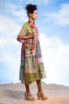 Shop_CAPISVIRLEO_Multi Color Cotton V-neck Karamia Tie-dye Print Dress _Online_at_Aza_Fashions