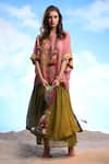 Buy_Capisvirleo_Pink Linen Embroidery Round Neck Liaden Thread Crop Top _Online_at_Aza_Fashions