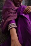 Buy_Meesa_Purple Silk, Cotton, Placed Moon Kurta Sharara Set 