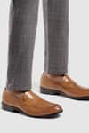 Buy_HATS OFF ACCESSORIES_Brown Leather Front Cutout Shoes  