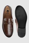 Shop_Hats Off Accessories_Brown Leather Moccasin Shoes _at_Aza_Fashions