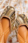 Kala_Gold Sequin Fearless Spark Embroidered Juttis _Online_at_Aza_Fashions