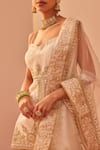 Shop_Sheetal Batra_Ivory Kurta Silk Chanderi Embroidery Tilla Sweetheart Neck Tahira Gharara Set _at_Aza_Fashions