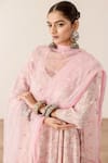 Buy_Gulabo Jaipur_Pink Cotton Modal Printed Flower Scoop Neck Khushi Anarkali Pant Set _Online_at_Aza_Fashions