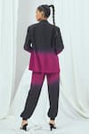 Shop_Nirmooha_Purple Crepe Plain Ombre Blazer _at_Aza_Fashions