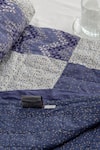 Buy_CocoBee_Purple Cotton Printed Geometric Quilt _at_Aza_Fashions