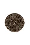 Buy_Cosa Nostraa_Gold Triangle Power Carved Buttons - Set Of 5 _Online_at_Aza_Fashions