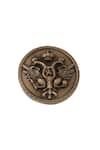 Buy_Cosa Nostraa_Gold Regal Defenders Carved Buttons - Set Of 7 _Online_at_Aza_Fashions