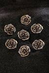 Shop_Cosa Nostraa_Gold Regal Rose Carved Buttons - Set Of 13 _Online_at_Aza_Fashions