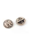 Buy_Cosa Nostraa_Gold The Regal Elephant Buttons - Set Of 13 _Online_at_Aza_Fashions