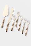 Shop_Amoliconcepts_White Stainless Steel Mother Of Pearl Cutlery Set _at_Aza_Fashions