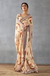 Shop_Torani_Beige Handwoven Chanderi Printed Badami Parnika Saree With Blouse _Online_at_Aza_Fashions