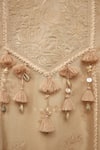 Buy_Torani_Beige , Silk Organza, Handloom Lace, Mradu Idaya Kurta Pant Set _Online_at_Aza_Fashions