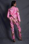 Shop_Seesa_Pink Linen Broken Flower Print Trouser _at_Aza_Fashions