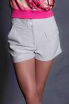 Buy_Seesa_Ivory Crepe Lunar Rock Solid Shorts _Online_at_Aza_Fashions