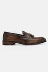 Buy_Lafattio_Brown Leather Tasselled Loafers  _Online_at_Aza_Fashions