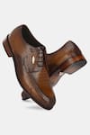 Buy_Lafattio_Brown Textured Formal Shoes  _at_Aza_Fashions