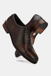 Buy_Lafattio_Brown Pointed Toe Semi Brogues  _at_Aza_Fashions