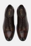 Shop_Lafattio_Brown Pointed Toe Semi Brogues  _at_Aza_Fashions