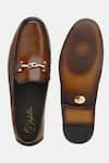 Buy_Lafattio_Brown Leather Embellished Loafers  