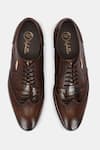 Shop_Lafattio_Brown Lace Up Brogues  _at_Aza_Fashions