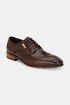 Lafattio_Brown Lace Up Brogues  _Online_at_Aza_Fashions