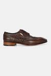 Shop_Lafattio_Brown Lace Up Brogues  _Online_at_Aza_Fashions