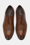 Shop_Lafattio_Brown Braided Wimp Brogues  _at_Aza_Fashions