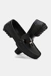 Buy_Lafattio_Black Tasselled Leather Loafers  _at_Aza_Fashions